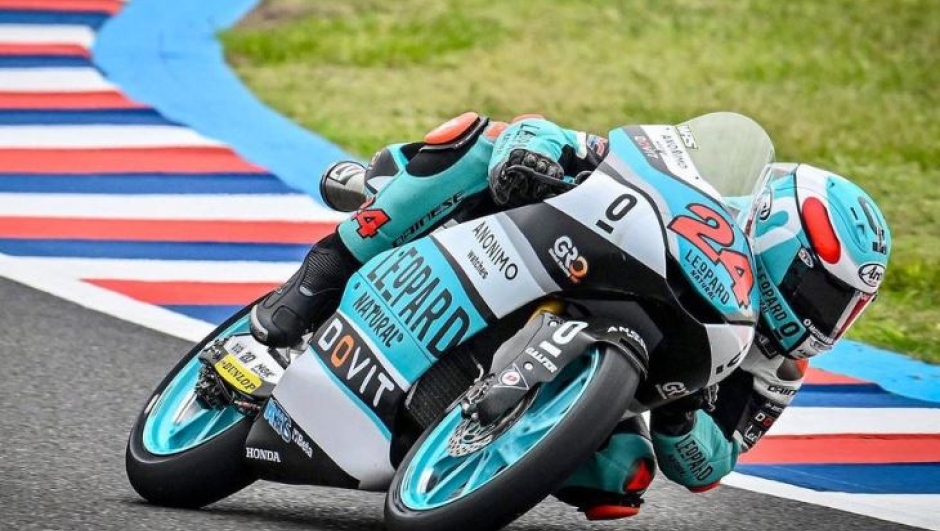 Suzuki in azione con la moto del team Leopard (foto Instagram Tatsuki Suzuki)