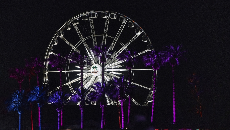 General atmosphere at the Coachella Music & Arts Festival at the Empire Polo Club on Friday, April 14, 2023, in Indio, Calif. (Photo by Amy Harris/Invision/AP)