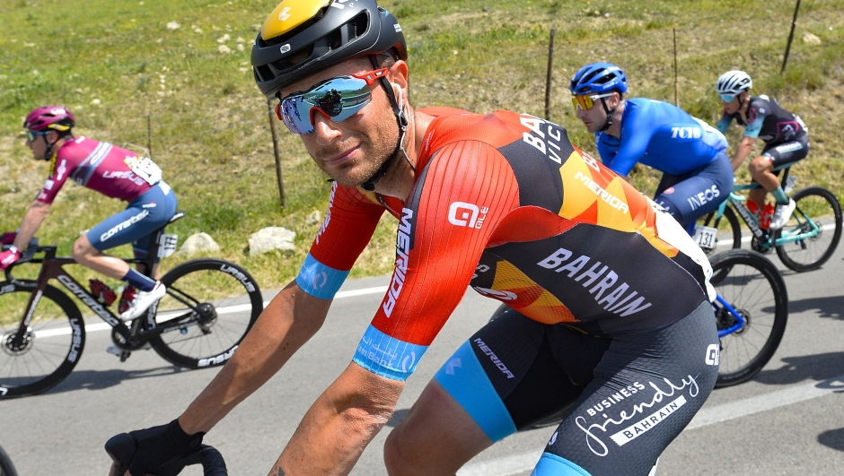Giro di Sicilia 2023 - 5th Edition - 3rd stage Enna - Termini Imerese 150 km - 13/04/2023 - Damiano Caruso (ITA - Bahrain - Victorious) - photo Tommaso Pelagalli/SprintCyclingAgency©2023