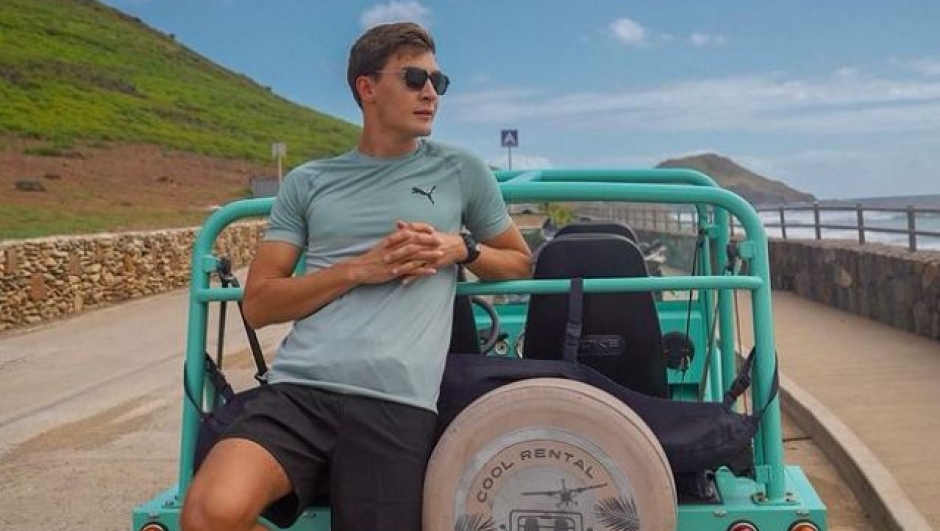 George Russell, 25 anni, in un momento di relax (Instagram George Russell)