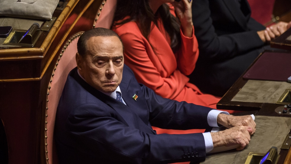 Silvio Berlusconi in Senato nel 2022