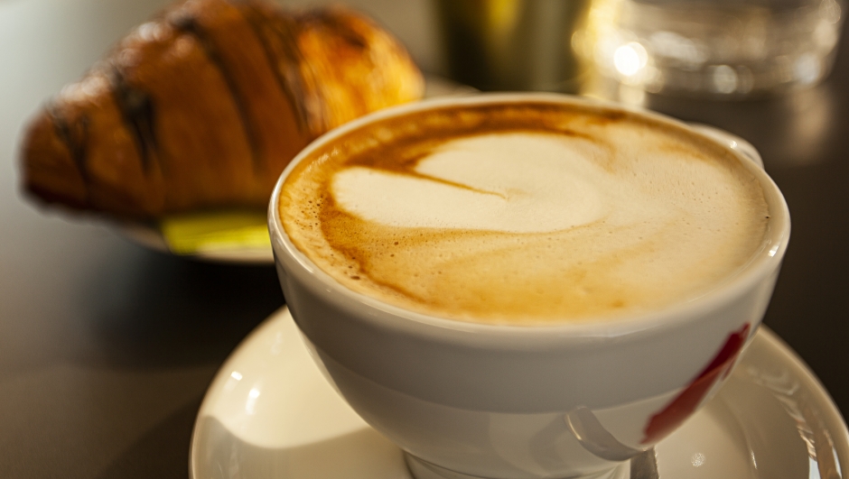 Cappuccino and brioches detail: a symbol of traditional italian breakfast