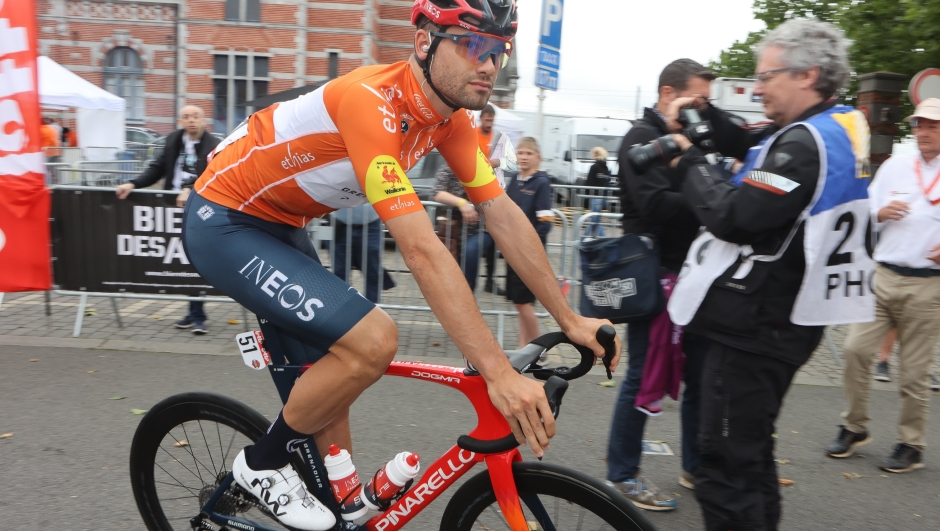 Tour de Wallonie 2023 - 44th Edition - 2nd stage - Saint-Ghislain - Walcourt 179.7 km - Filippo Ganna (ITA - INEOS Grenadiers) - foto Gianni Barbieux/CV/SprintCyclingAgency©2023