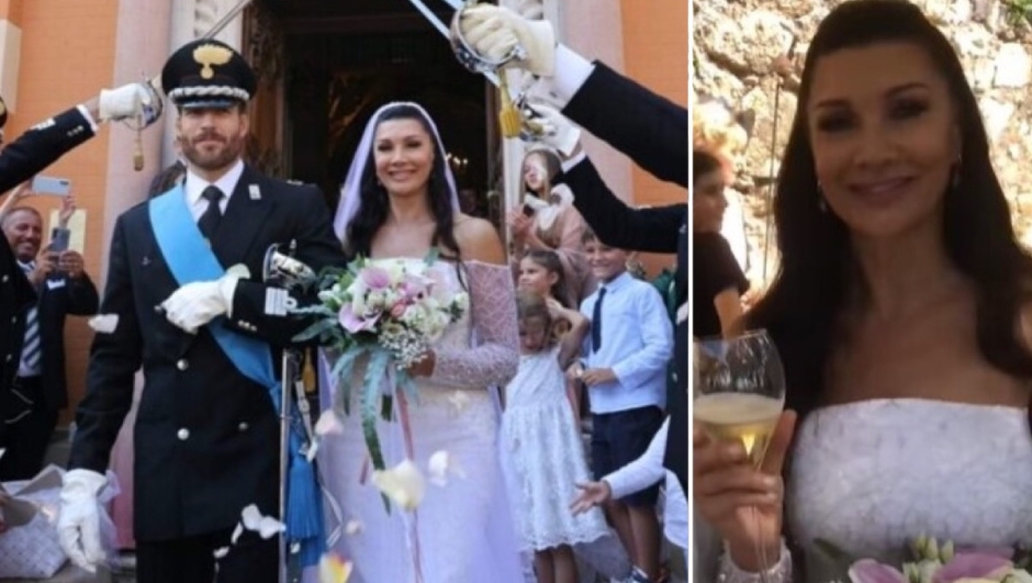 Luisa Corna, matrimonio con il giovane carabiniere Stefano Giovino