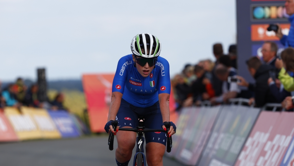 2023 UEC Road European Championships - Drenthe - Under 23 WomenÕs Road Race - Coevorden - Col Du VAM 108 km - 22/09/2023 - Gaia Masetti (ITA) - photo Luca Bettini/SprintCyclingAgency©2023