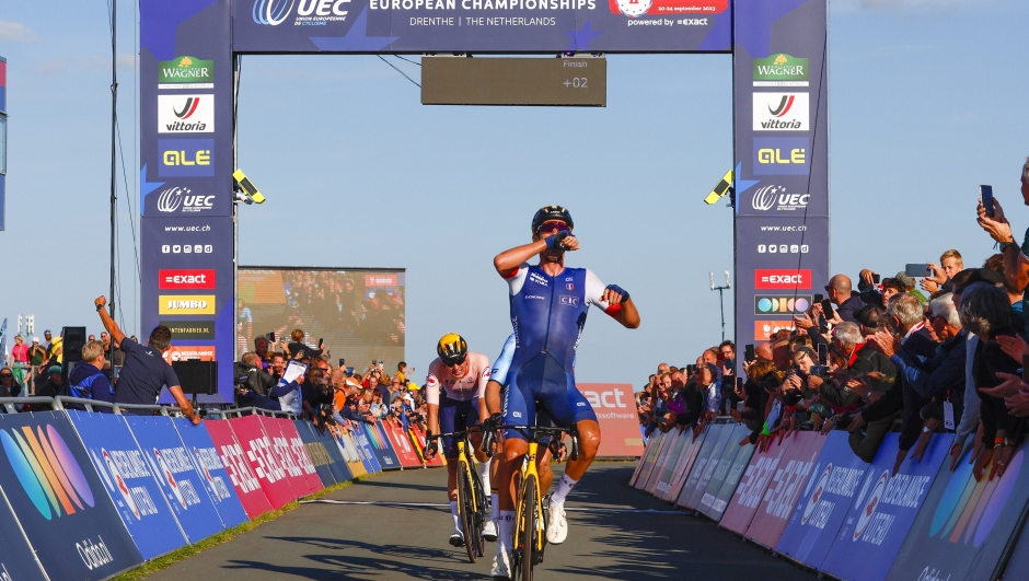 2023 UEC Road European Championships - Drenthe - Elite Men's Road Race - Assen - Col Du VAM 199,8 km - 24/09/2023 - Christophe Laporte (FRA) - photo Luca Bettini/SprintCyclingAgency©2023