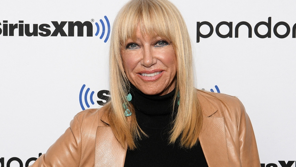 (FILES) Actress Suzanne Somers visits SiriusXM Studios on January 6, 2020 in New York City. Actress Suzanne Somers died at her home on October 15, 2023, she was 76. (Photo by Dia DIPASUPIL / GETTY IMAGES NORTH AMERICA / AFP)