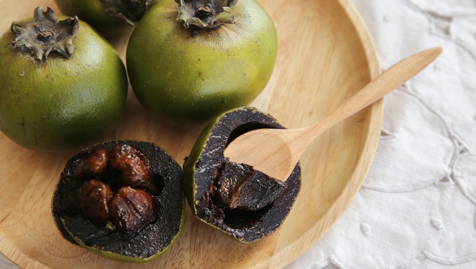 Australian Black Sapote or Chocolate Pudding Fruit