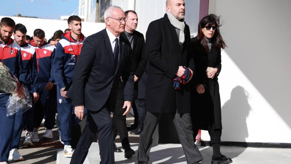 Il Cagliari Calcio con Ranieri e Giulini
