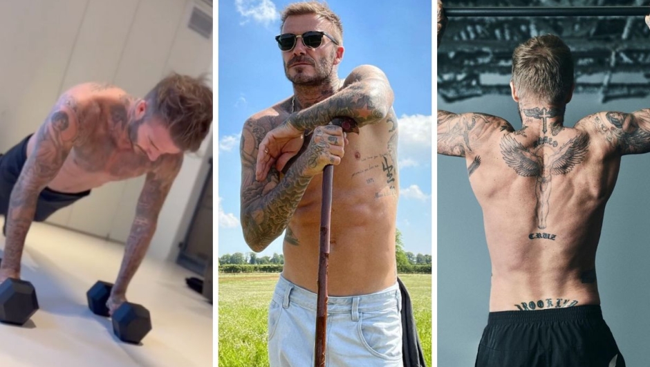 David Beckham allenamento e fisico