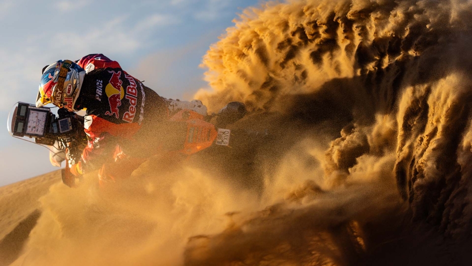 Toby Price from Red Bull KTM Factory Racing  for Dakar 2024 in Merzougha , Morocco on October 09, 2023 // Kin Marcin / Red Bull Content Pool // SI202312133416 // Usage for editorial use only //