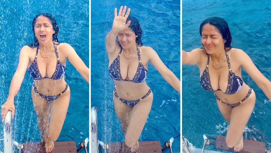 Salma Hayek in bikini manda di nuovo in tilt Instagram