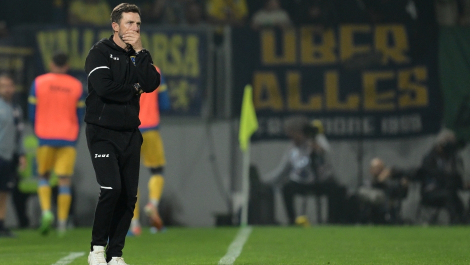 Frosinone's head coach Eusebio Di Francesco during the Serie A Tim soccer match between Frosinone and Inter at the Frosinone Benito Stirpe stadium, Italy - Friday, May 10, 2024 - Sport  Soccer ( Photo by Alfredo Falcone/LaPresse )