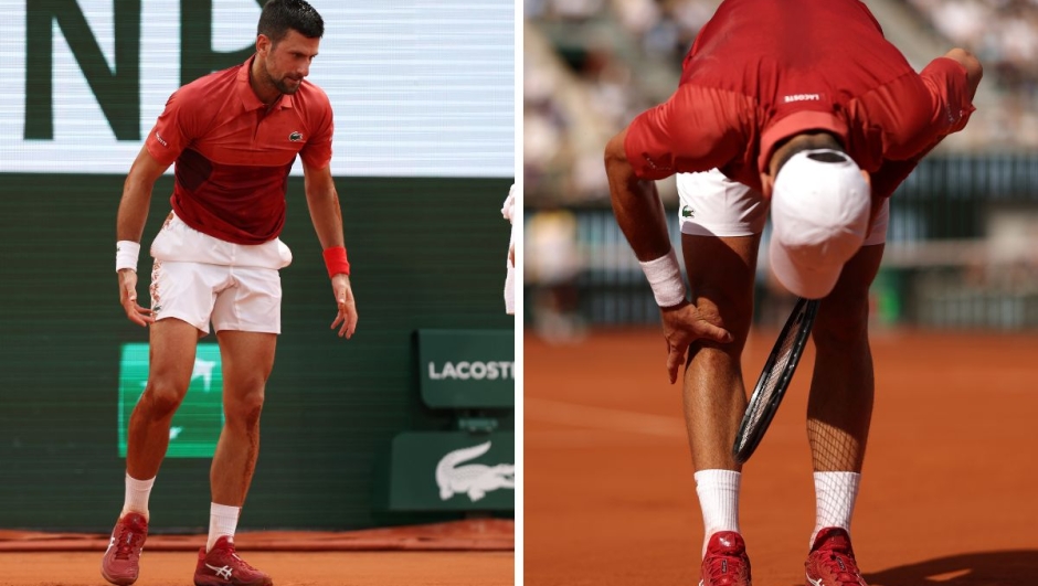Novak Djokovic infortunio