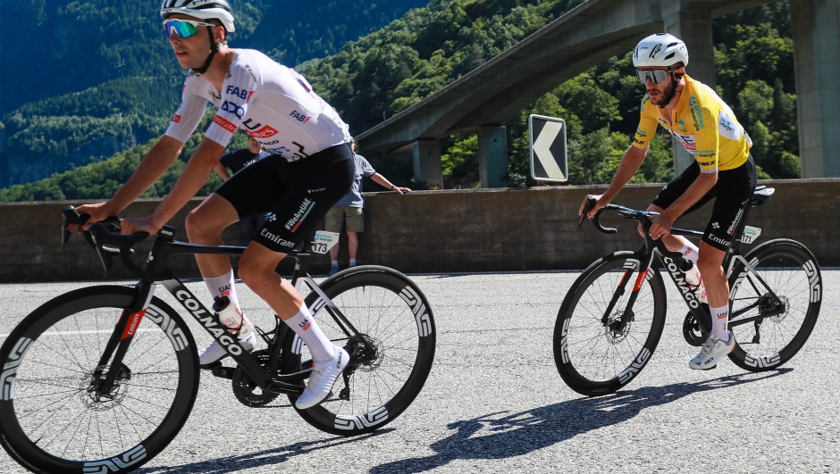 Tour de Suisse 2024 - 87th Edition - 5th stage Ambrì - Carì 148,6 km - 13/06/2024 - Adam Yates (GBR - UAE Team Emirates) - photo Sabine Zwicky/SprintCyclingAgency©2024