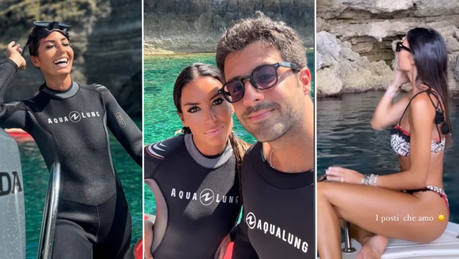 Elisabetta Gregoraci, vacanze in Sicilia con Giulio Fratini