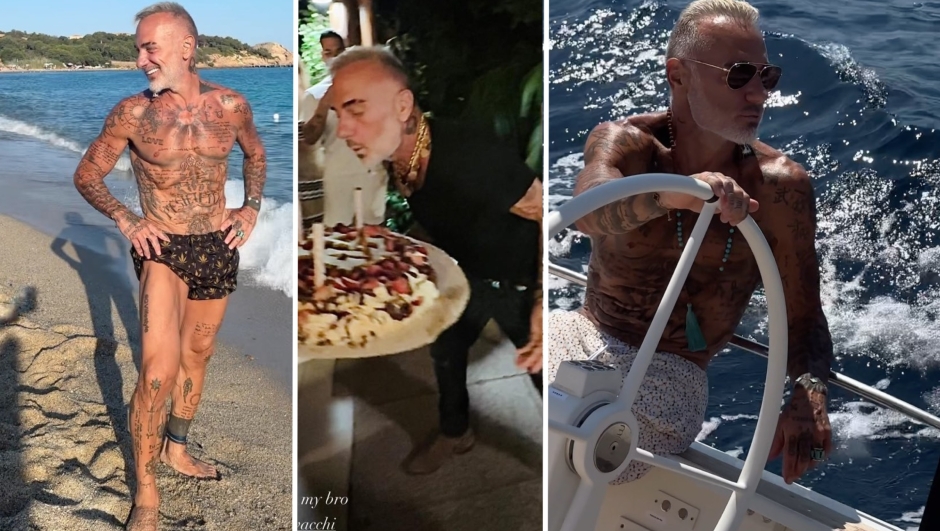 Gianluca Vacchi compie 57 anni: le foto della festa in Sardegna