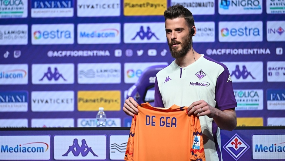 portiere de gea presentazione fiorentina