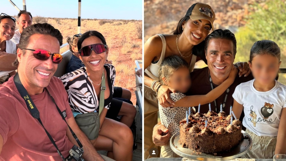 Alessandro Matri festeggia 40 anni con la moglie Federica Nargi e le figlie in Namibia