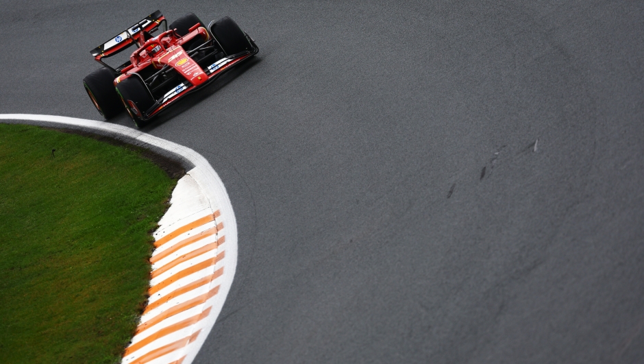 ZANDVOORT, NETHERLANDS - AUGUST 24: Charles Leclerc of Monaco driving the (16) Ferrari SF-24 on track during final practice ahead of the F1 Grand Prix of Netherlands at Circuit Zandvoort on August 24, 2024 in Zandvoort, Netherlands. (Photo by Mark Thompson/Getty Images)