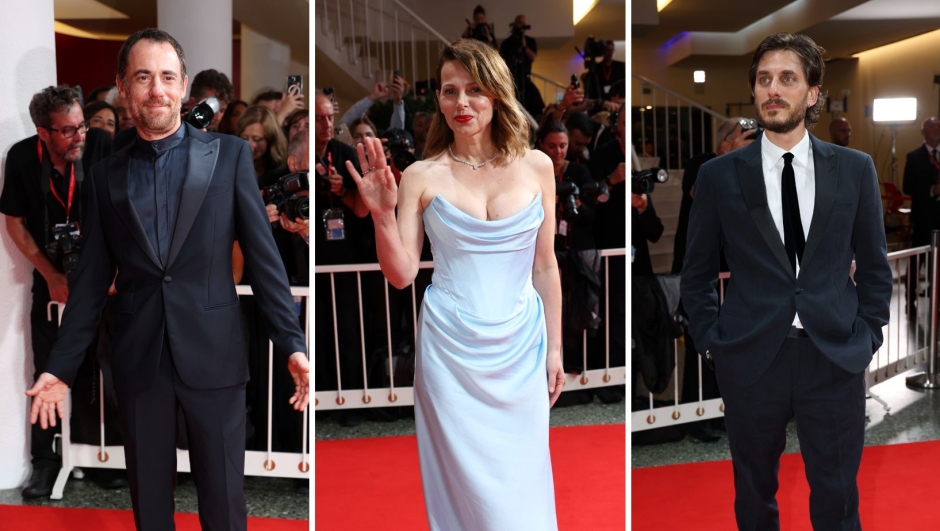 Venezia 81: Barbora Bobulova, Elio Germano e Luca Marinelli sul red carpet