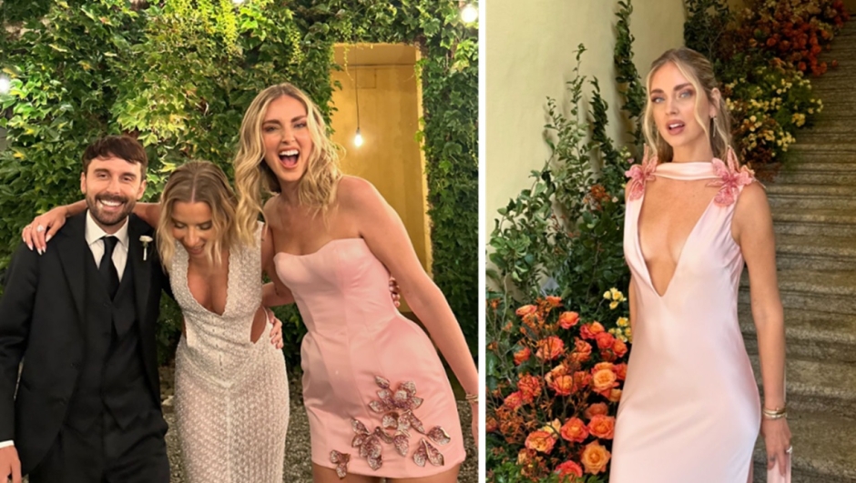 Chiara Ferragni al matrimonio di Veronica Ferraro