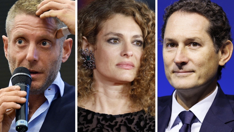 (da S) Lapo Elkann, Ginevra Elkann e John Elkann, 20 settembre 2024. ANSA/DI MARCO/FRUSTACI