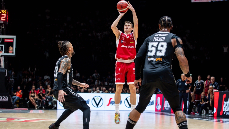 Neno Dimitrijevic EA7 Emporio Armani Olimpia Milano - Segafredo Virtus Bologna LBA Supercoppa 2024 - Finale LBA Legabasket Serie A UnipolSAI 2024-2025 Bologna, 22/09/2024 Foto C.Degaspari / Ciamillo-Castoria