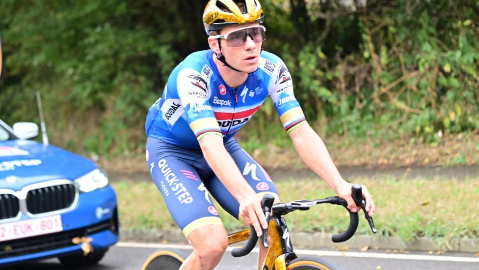 Tour of Britain 2024 - 20th Edition - 3rd stage Sheffield - Barnsley 166 km - 05/09/2024 - Remco Evenepoel (BEL - Soudal - Quick Step) - photo Pete Goding/SprintCyclingAgency©2024