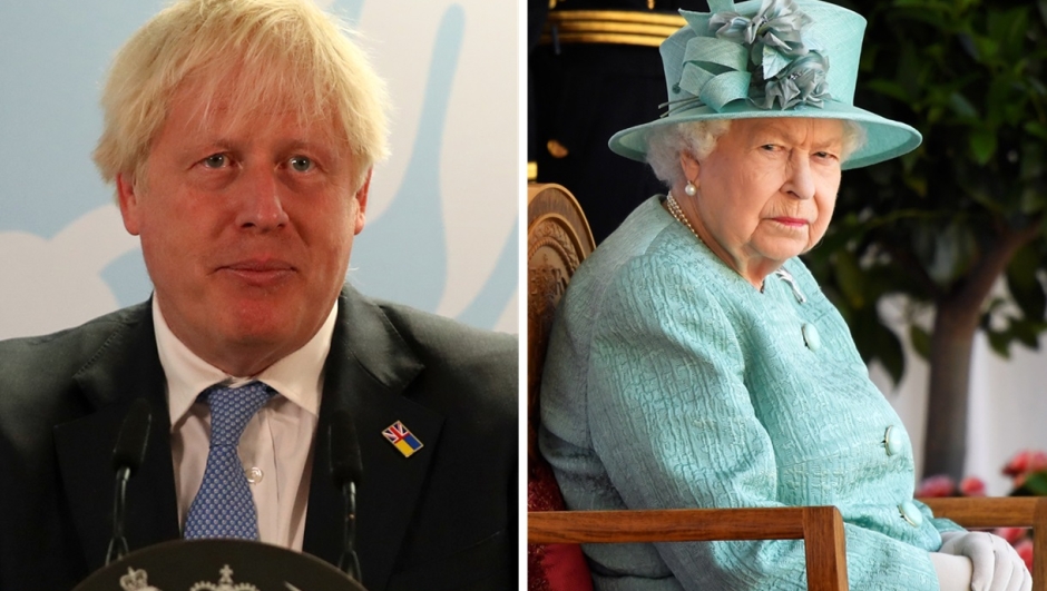 Regina Elisabetta II e Boris Johnson