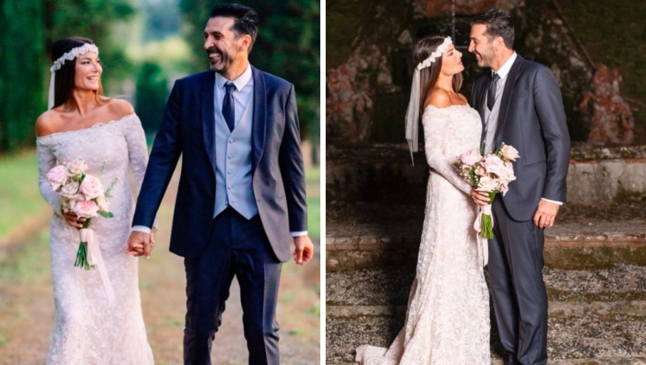 Gigi Buffon e Ilaria D'Amico le foto con i figli