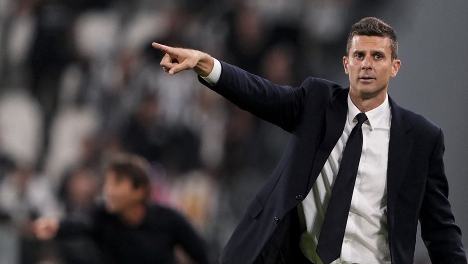 Juventus? head coach Thiago Motta during the Serie A soccer match between Juventus Fc and SSC Napoli at the Juventus Stadium in Turin, north west Italy - September 21, 2024. Sport - Soccer (Photo by Fabio Ferrari/LaPresse)