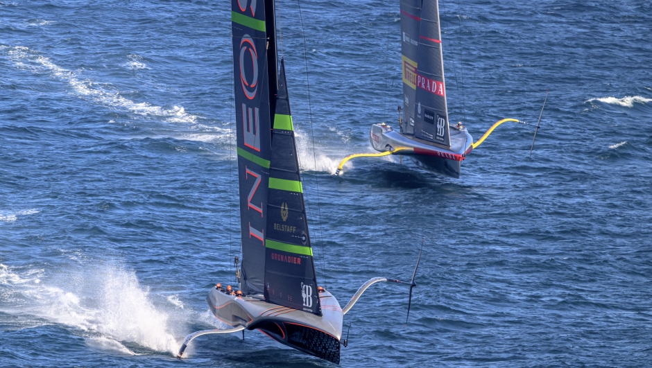 September 26, 2024. Louis Vuitton Cup Final, Race Day 1.