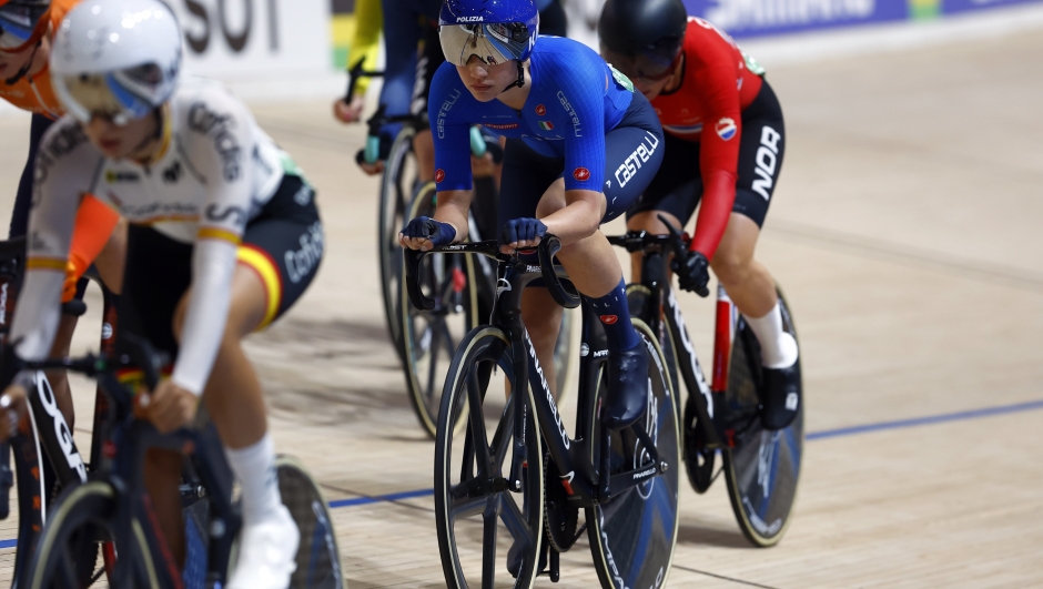 2024 UCI Track World Championships - Ballerup - Day 1 - 16/10/2024 - Women’s Scratch Race Final - Martina Fidanza (Italy) - photo Roberto Bettini/SprintCyclingAgency©2024