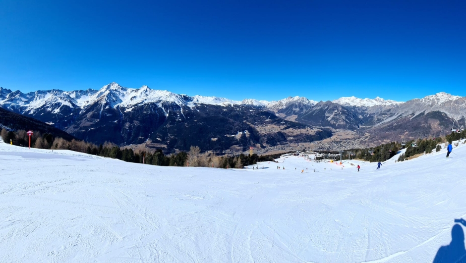 bormio vista dalle piste da sci