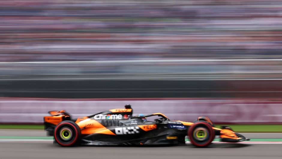 MEXICO CITY, MEXICO - OCTOBER 26: Oscar Piastri of Australia driving the (81) McLaren MCL38 Mercedes on track during final practice ahead of the F1 Grand Prix of Mexico at Autodromo Hermanos Rodriguez on October 26, 2024 in Mexico City, Mexico. (Photo by Jared C. Tilton/Getty Images)