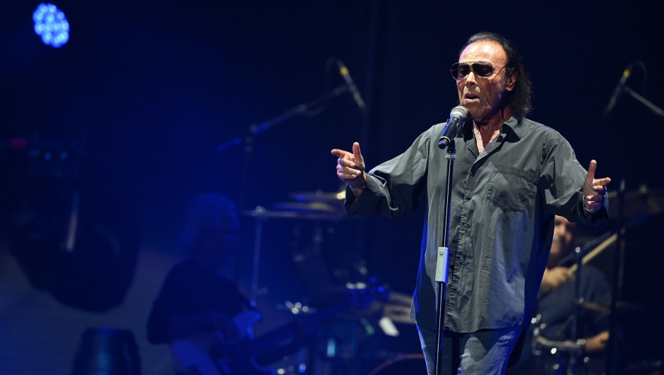 Italian singer-songwriter, Antonello Venditti, performs on stage during a concert at the Olimpico stadium in Rome, Italy, 18 June 2022.   ANSA/ETTORE FERRARI