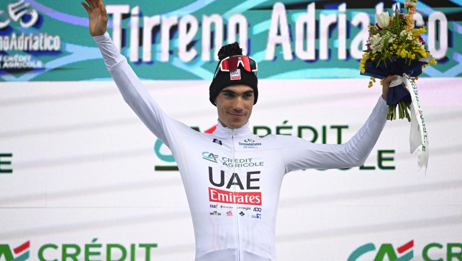 Tirreno Adriatico 2024 - 59th Edition - 7th stage San Benedetto del Tronto - San Benedetto del Tronto 154 km - 10/03/2024 - Juan Ayuso (ESP - UAE Team Emirates) - photo Ivan Benedetto/SprintCyclingAgency?2024