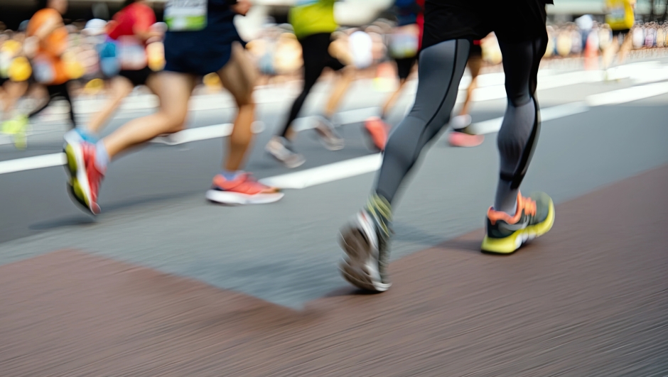 Annual long-distance running event through urban streets, community participatory