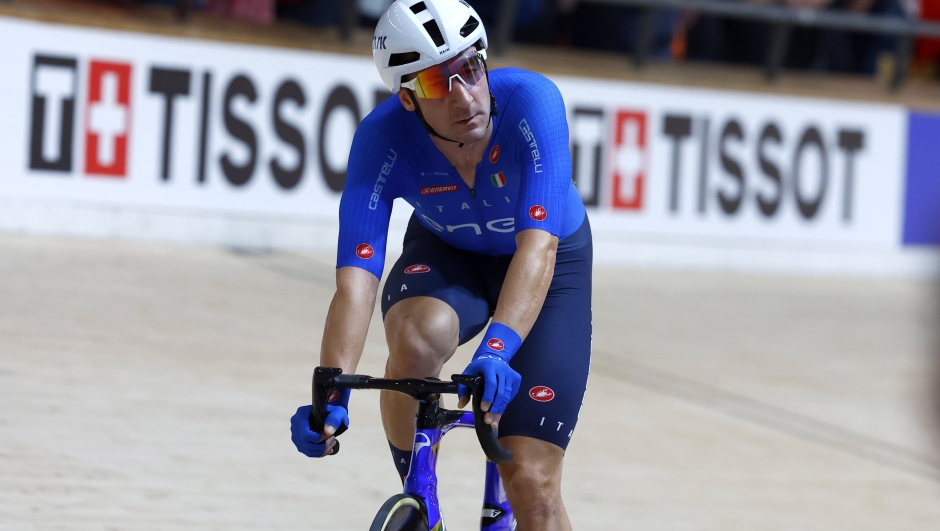 2024 UCI Track World Championships - Ballerup - Day 4 - 20/10/2024 - Men's Elimination Race - Elia Viviani (Italy) - photo Roberto Bettini/SprintCyclingAgency©2024