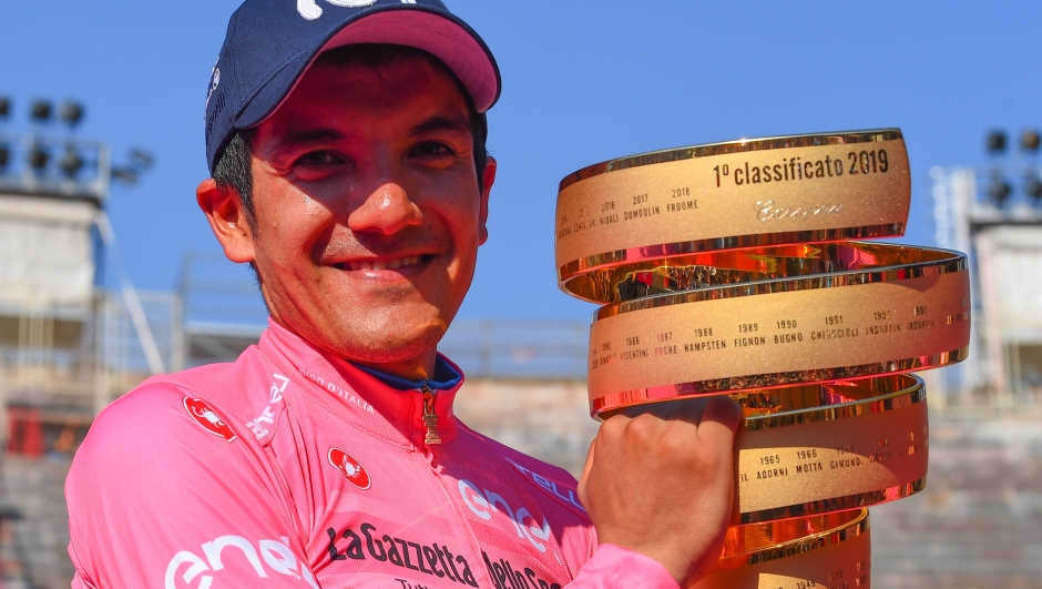 Giro d'Italia 2019 - 21th Stage TT Verona - Verona 17 km - 02/06/2019 - Richard Carapaz (ECU - Movistar Team) - photo Dario Belingheri/BettiniPhoto?2019