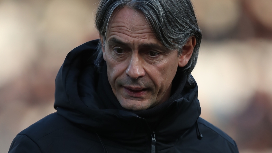 Mister Filippo Inzaghi Pisa durante la partita tra Cesena e Pisa del Campionato italiano di calcio Serie BKT 2024/2025 - Stadio Dino Manuzzi Cesena  Italia - 16 febbraio 2025 - Sport (foto di Gianni Santandrea/LaPresse)