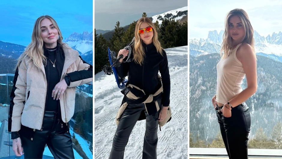 Chiara Ferragni ancora in vacanza sulle Dolomiti