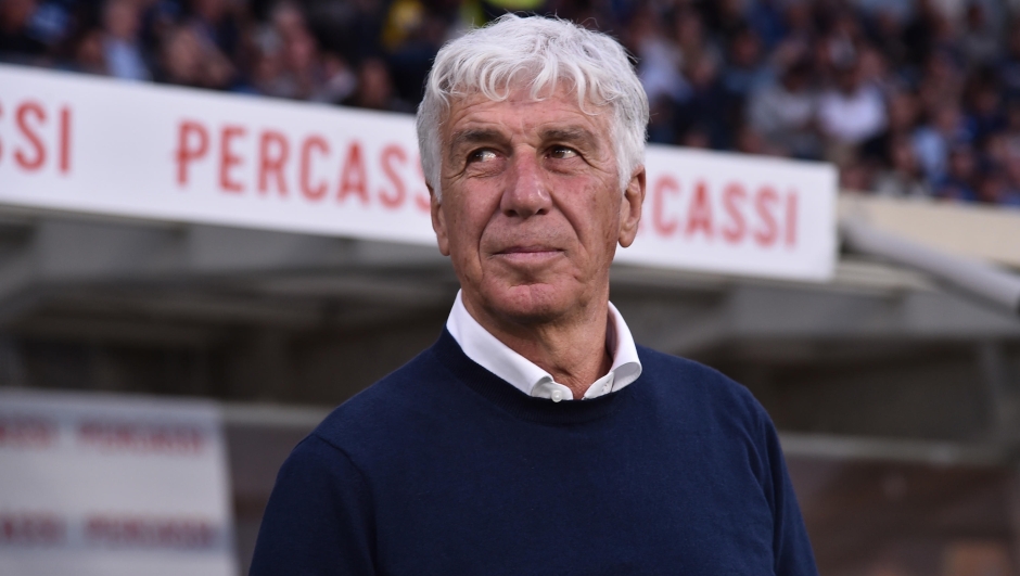 Atalanta's coach Gian Piero Gasperini during the Italian Serie A soccer match Atalanta BC vs Parma Calcio at the Gewiss Stadium in Bergamo, Italy, 25 May 2025. ANSA/MICHELE MARAVIGLIA
