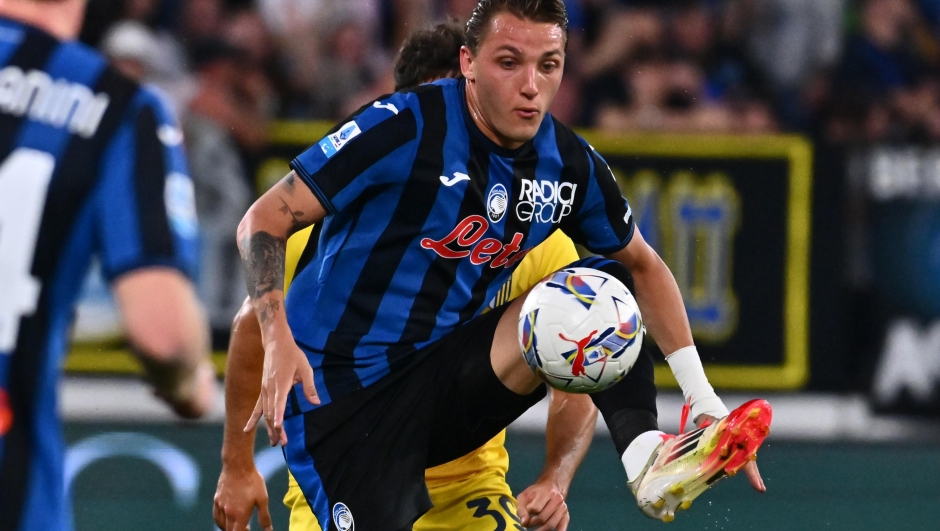 Atalanta's Mateo Retegui during the Italian Serie A soccer match Atalanta BC vs Parma Calcio at the Gewiss Stadium in Bergamo, Italy, 25 May 2025. ANSA/MICHELE MARAVIGLIA
