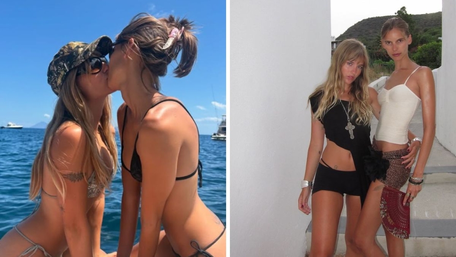 Victoria De Angelis e la fidanzata Luna innamorate in Sicilia