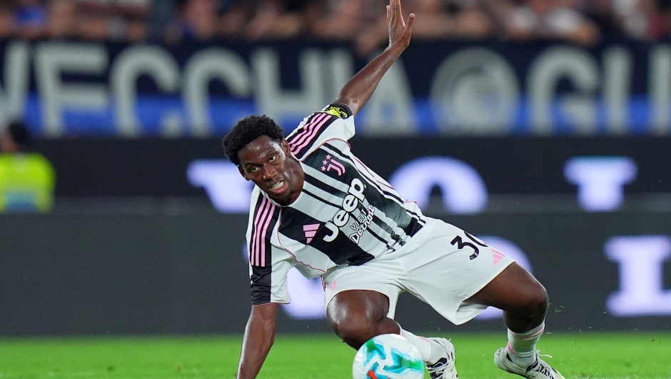 Juventus' Jonathan David   during the Bortolotti trophy,  soccer match between Atalanta and Juventus  at Gewiss Stadium in Bergamo  , North Italy -  Saturday ,  August  16  , 2025 . Sport - Soccer (Photo by Spada/LaPresse)