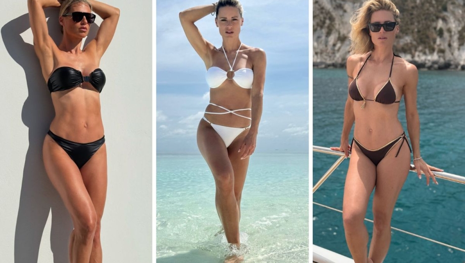 Michelle Hunziker addominali pancia piatta