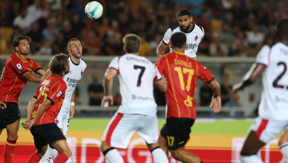 Loftus Cheek of AC Milan in action during the Serie A match between US Lecce and AC Milan at Stadio Via del Mare on August 29, 2025 in Lecce, Italy. (Photo by Claudio Villa/AC Milan via Getty Images)