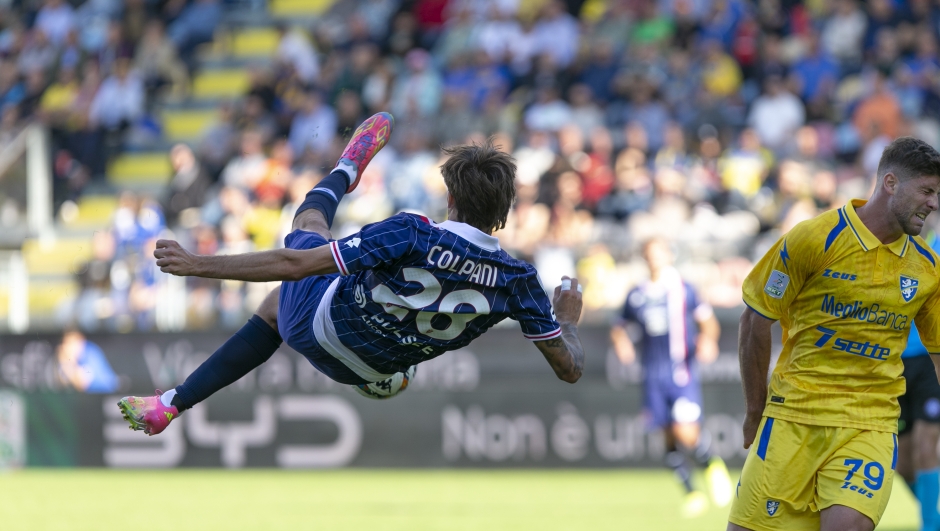 Andrea Colpani durante la partita di Serie b tra Frosinone vs Monza allo stadio Benito Stirpe di Frosinone, Italia - sabato 18 ottobre 2025 - Sport - Calcio. (Foto di Fabio Cinelli/Lapresse)